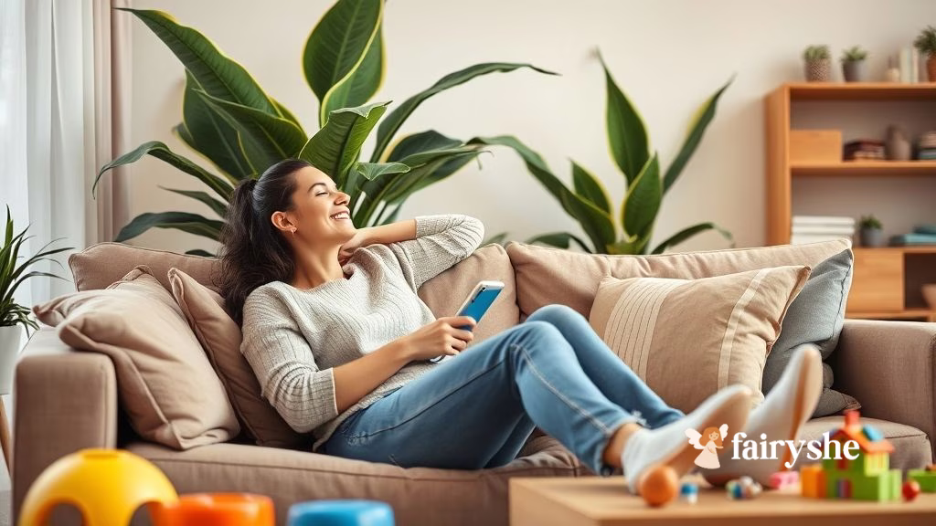 Calming Space with indoor plants