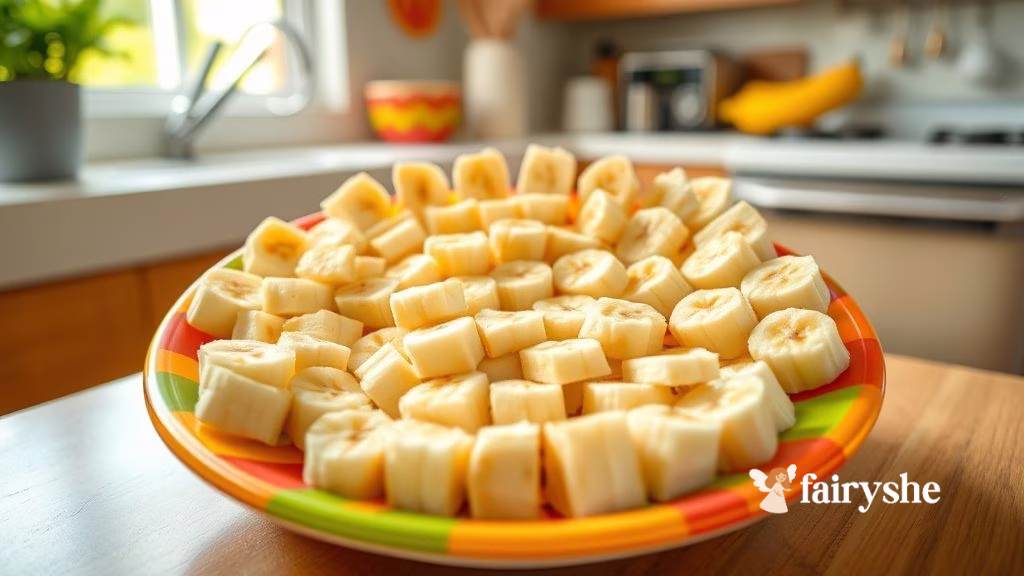 Banana cut into small pieces