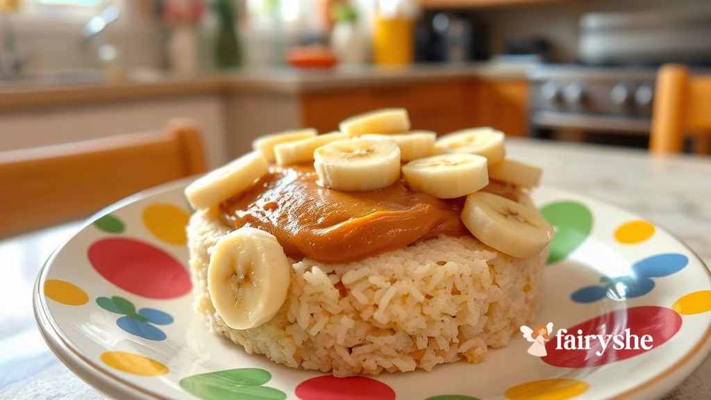 Rice Cake with Peanut Butter and Banana