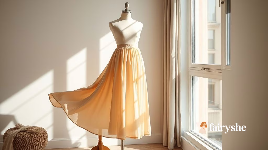 Neutral Midi Skirt
